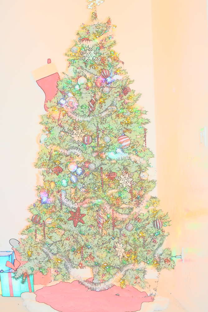 Christmas tree sketch