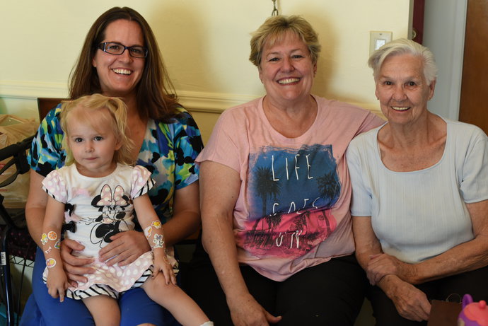 Youngest to oldest: Priya, Jen, Deb, Donna