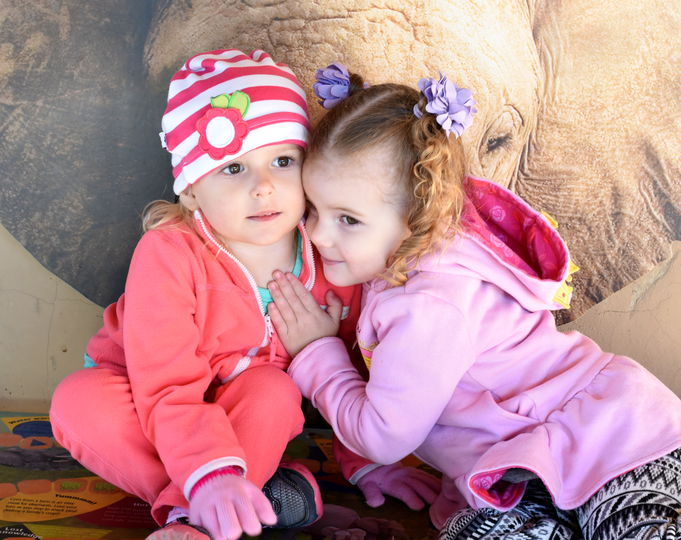Priya and Bella at Tucson Zoo