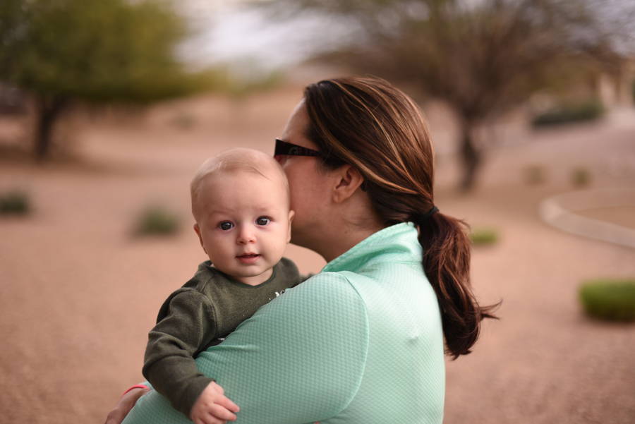 Remy with mom