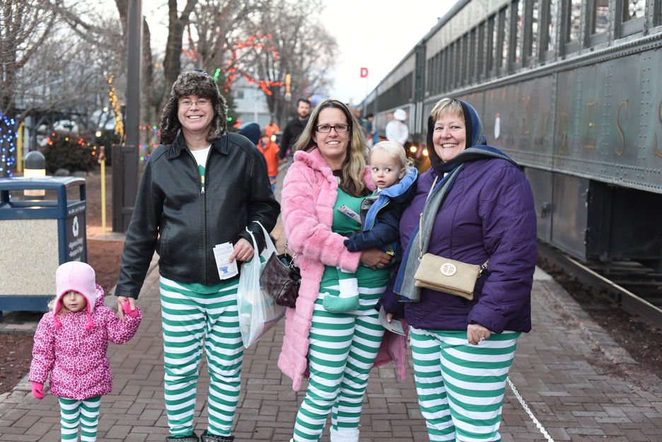 Boarding the Polar Express train