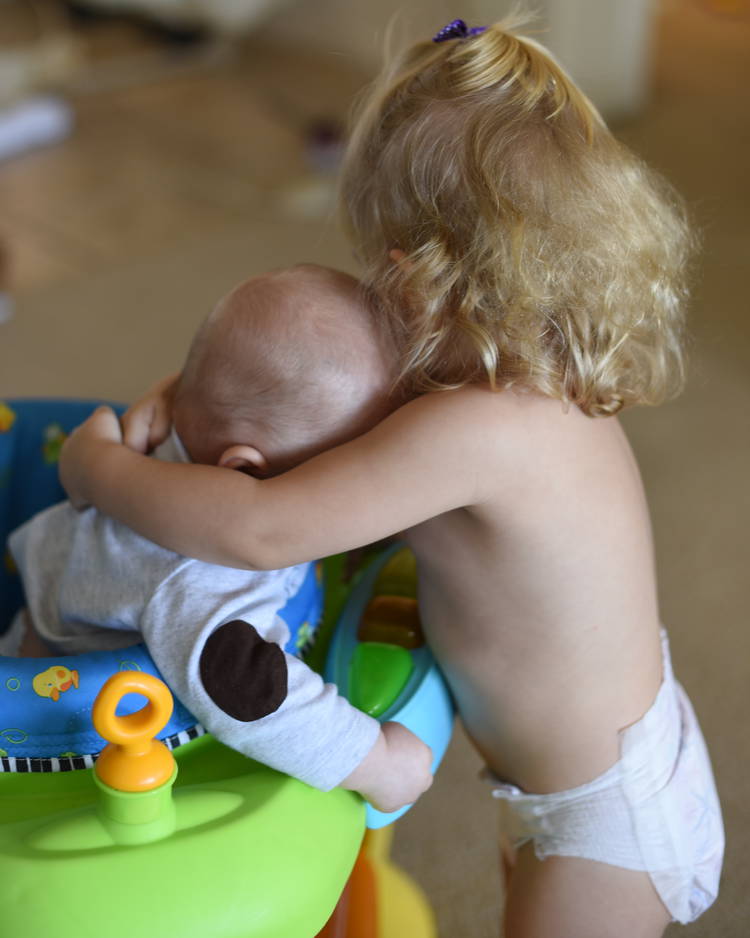Priya hugging Remy