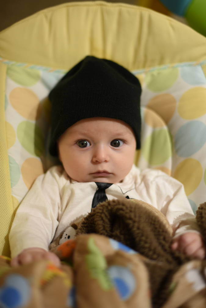 Remy wearing a black beanie