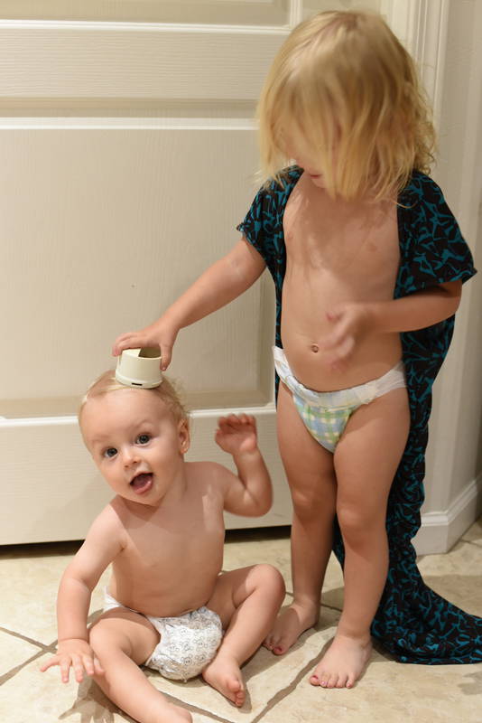 The fridge water cap becomes a hat for Remy